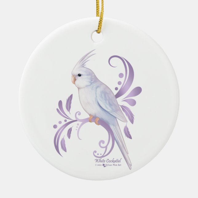 White Cockatiel Ornament (Framsidan)