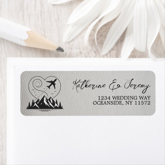 White Colorado Passport Returadress Etikett (Insitu)