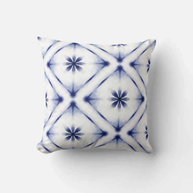 White colourful pillow design  kudde (Framsida)