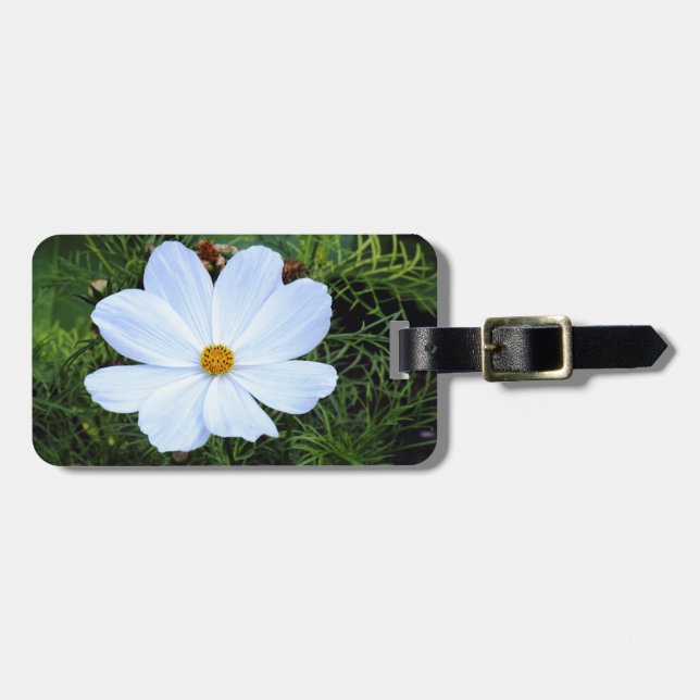 White Cosmos Bagagebricka (Horisontell Framsida)