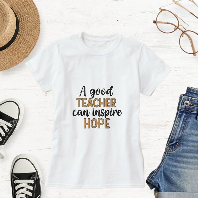 White Cotton T-Shirt for Teachers  (Skapare uppladdad)