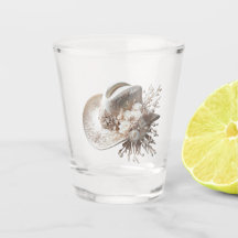 White Cowgirl Hat med Flowers