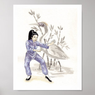 White Crane Kung fu Poster