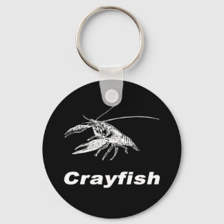 white crawfish　(Black scenery) Nyckelring
