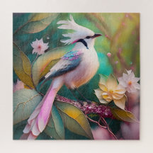 White Crested Svan Jay Fantasy Bird