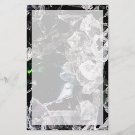 White Crystals i Svarta rymden Brevpapper