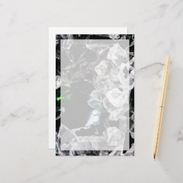 White Crystals i Svarta rymden Brevpapper