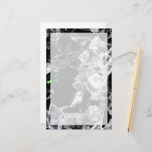 White Crystals i Svarta rymden Brevpapper