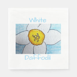 White Daffodil Pappersservett