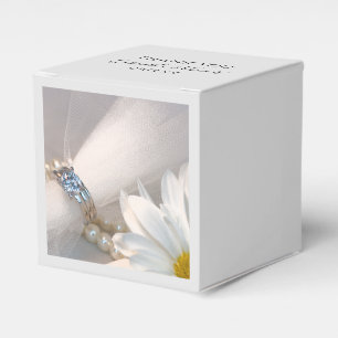 White Daisy Elegance Bröllop Presentaskar