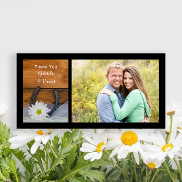 White Daisy Horseshoe Westernare Bröllop Tack