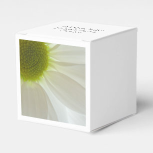 White Daisy Petals Bröllop Presentaskar