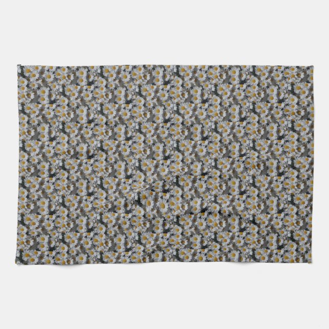 White Daisys Tea Towel Kökshandduk (Horisontell)