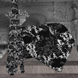 White Damask Black Blommigt Bröllop Neck Tie Slips<br><div class="desc">En dramatisk svart och vit halslips i bröllop med svart och vit blommigt,  blandad med blommigtar i svart och grått vintage. Gör en perfekt nacke för stam och marskalkar.</div>