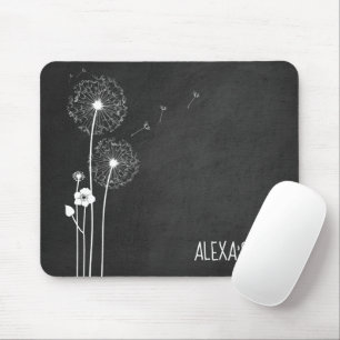 White Dandelion Bouquet på Blackboard Musmatta