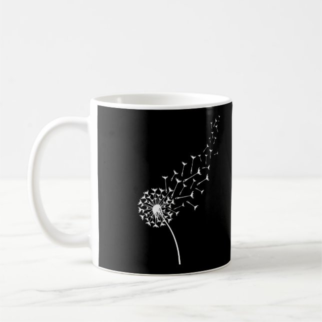 White Dandelion Hoodie Kaffemugg (Vänster)