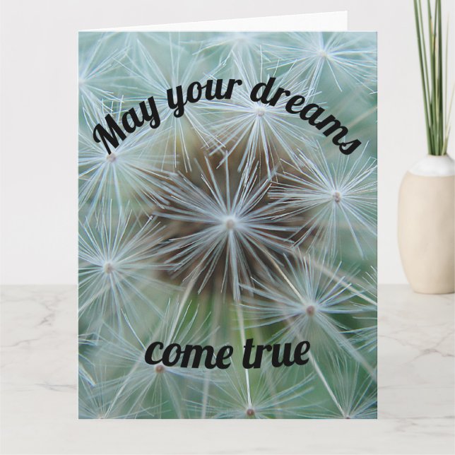 White Dandelion Kort (Framsida)