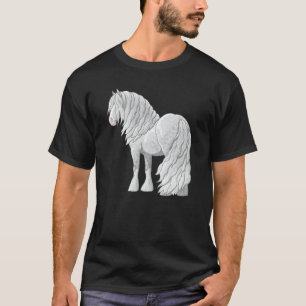White Dapple Grått Gypsy Vanner Irish Cob Draft Ho T Shirt