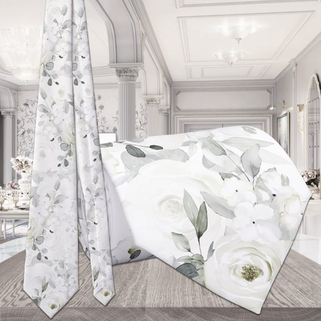 White Desdemona Ro Silver Eucalyptus Bröllop Slips (Skapare uppladdad)