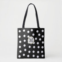 White Dimensional Polka dots på Black