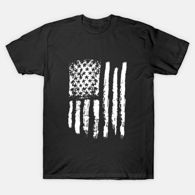 White Distress American Flagga T Shirt (Skapare uppladdad)