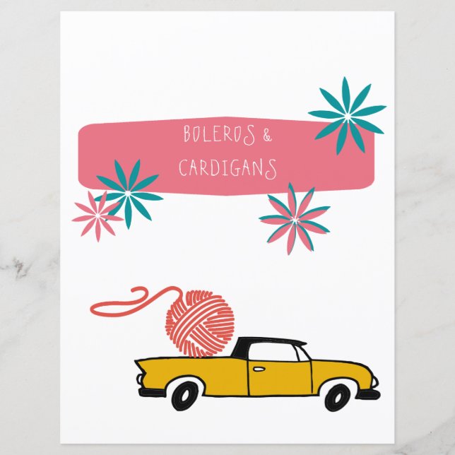 White Divider - Ynaholk Knitting Binder Insert (Framsida)