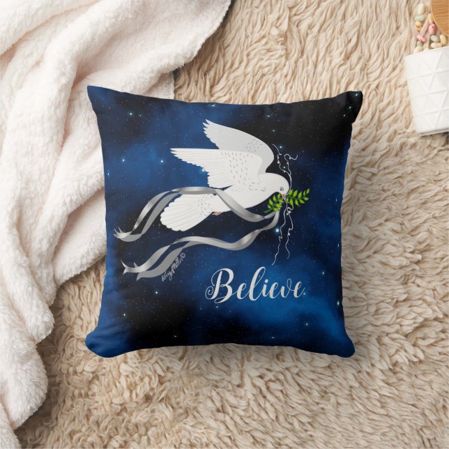 White Dove Dekorativ kudde (Filt)
