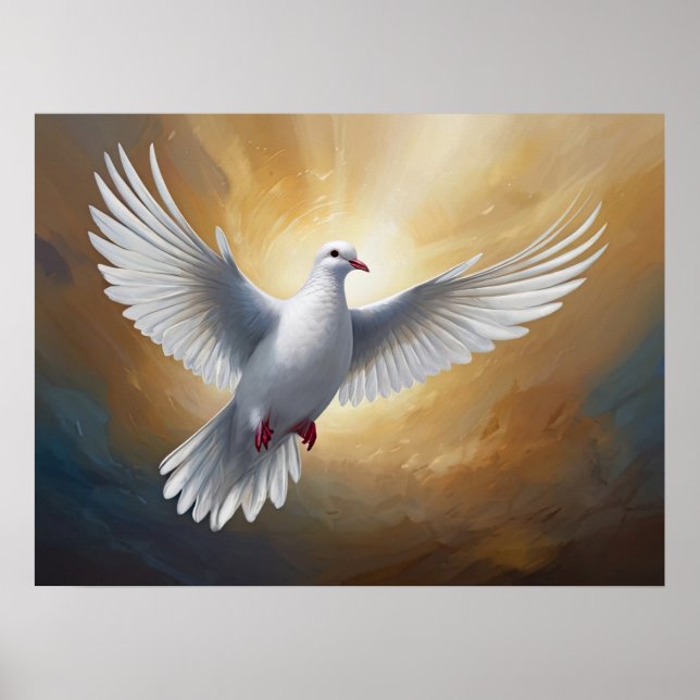 White Dove Flies Poster (Framsidan)