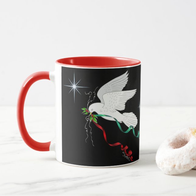 White Dove Mugg (Med munk)