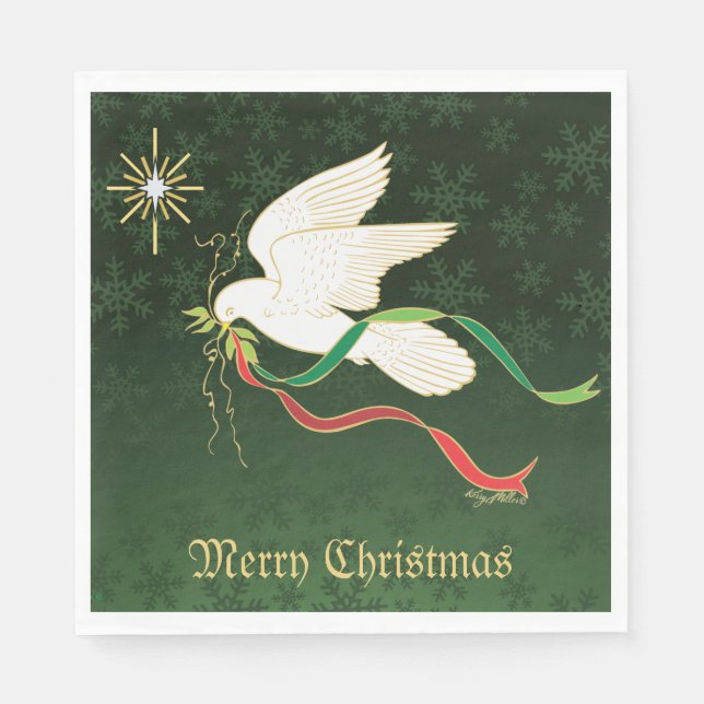 White Dove Pappersservett (Framsidan)