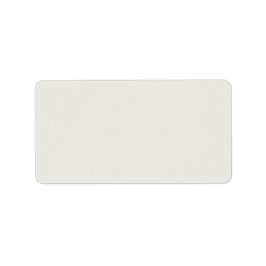 White Dove Solid Färg Adressetikett