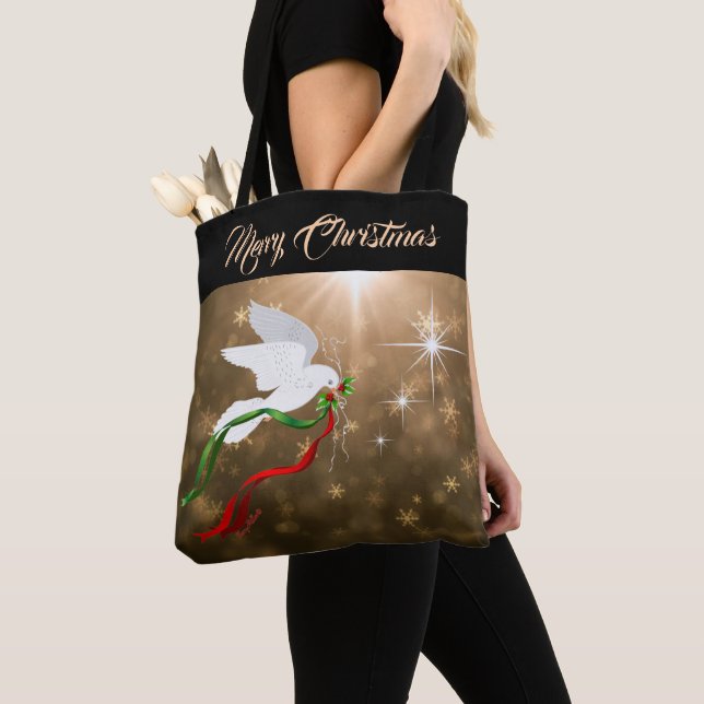 White Dove Tote Tygkasse (Närbild)