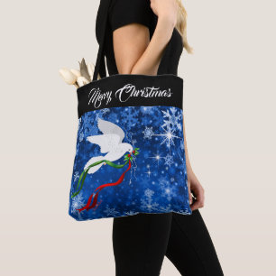 White Dove Tote Tygkasse