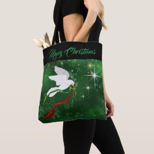 White Dove Tote Tygkasse