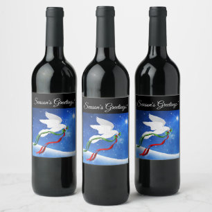 White Dove Vin-etikett Vinflaska Etikett