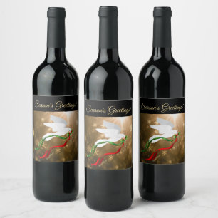 White Dove Vin-etikett Vinflaska Etikett