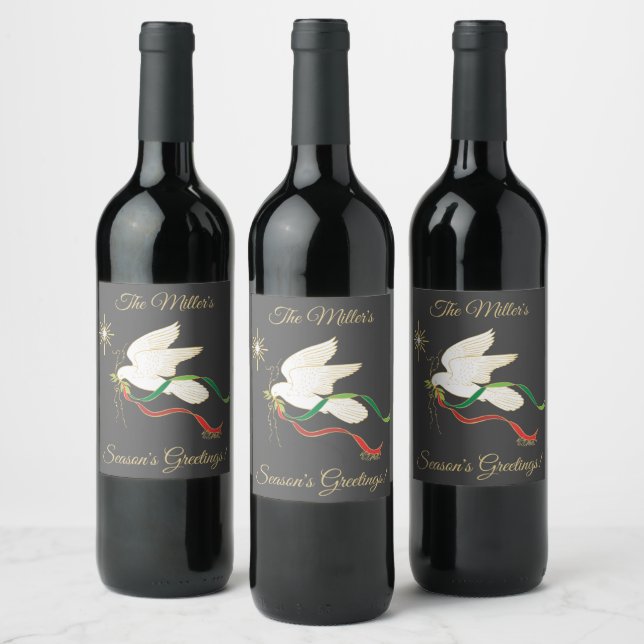 White Dove Vin-etikett Vinflaska Etikett (Flaskor)