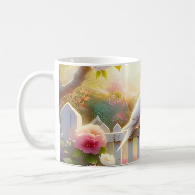 White Doves Cottage Garden Kaffemugg (Vänster)