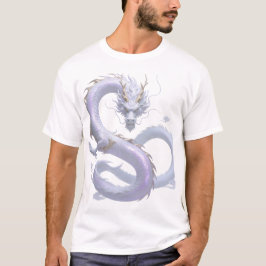 White Dragon Art | Mythical Fantasy Aesthetic | Or T Shirt