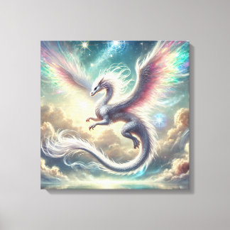 White Dragon Canvastryck