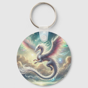 White Dragon Nyckelring