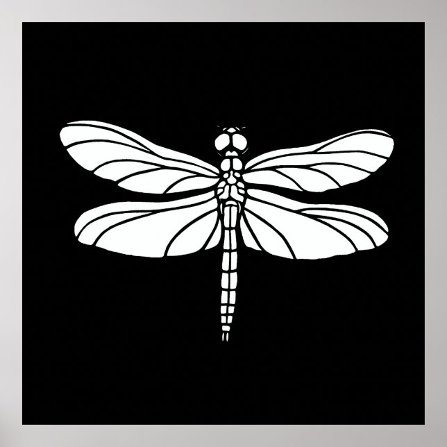 White Dragonfly Poster (Framsidan)