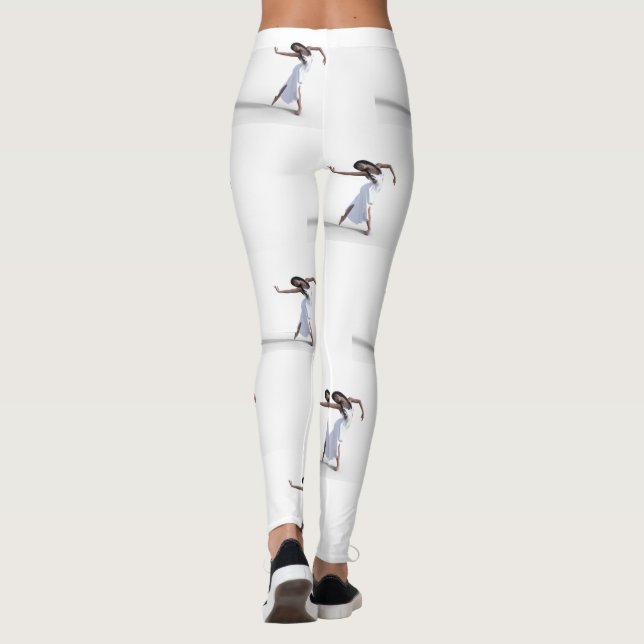 White Dress Dancer Thunder_Cove  Leggings (Baksida)