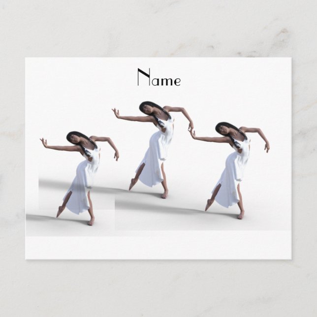 White Dress Dancer Thunder_Cove Vykort (Framsida)