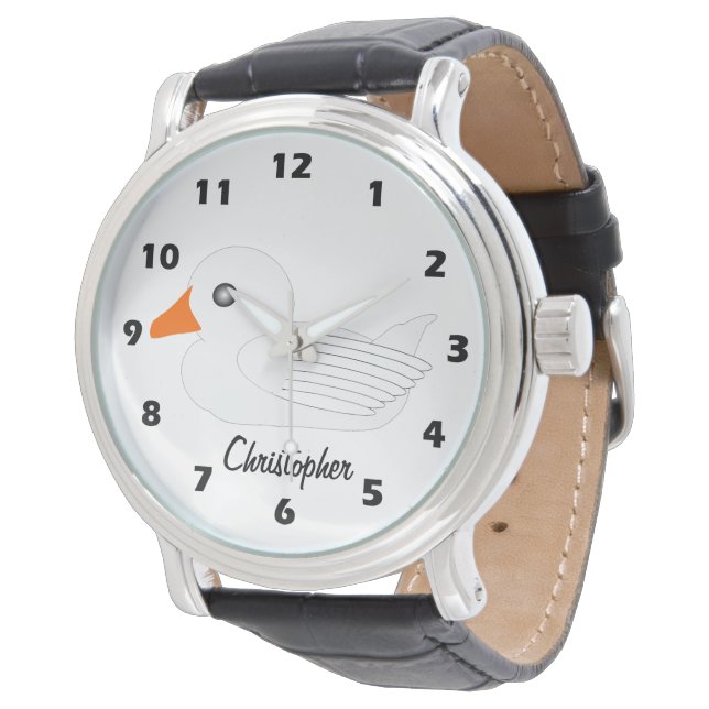 White Duck Design Personalised Armbandsur (Vinklad)