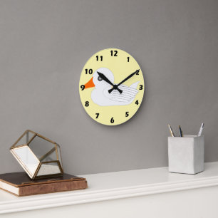 White Duck Design Rund Klocka