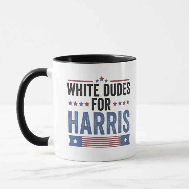 White Dudes For Harris 2024 Mugg (Vänster)
