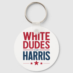 White Dudes For Harris Election Kamala Harris 2024 Nyckelring