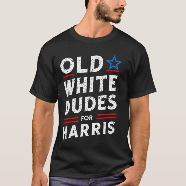 White Dudes For Harris Kamala 2024 T Shirt (Framsida)