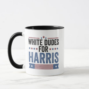 White Dudes for Harris Support President Kamala Mugg